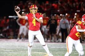 Bodi Anderson throws for three touchdowns in his home debut as Batavia takes down South Elgin 42-14