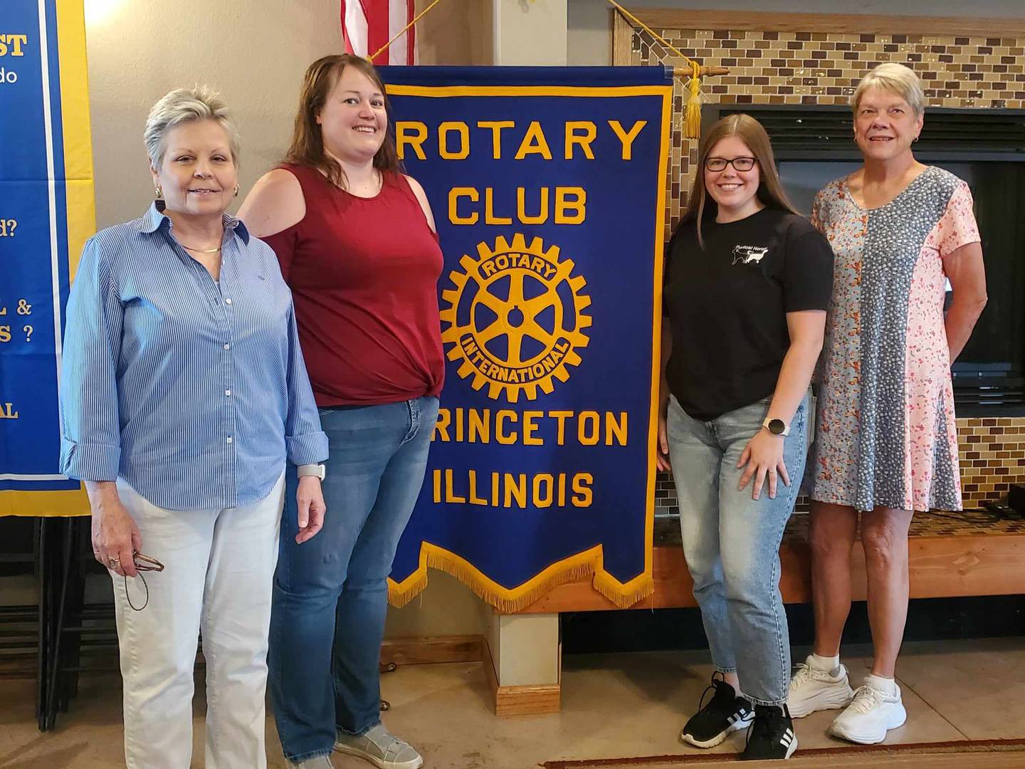 Pictured are (from left) are Ann Lusher of Princeton Community Band; Amber Biddix of Buddy Bags; Brittany Adams of FurReal Heroes; and Joanne Sheldon,  Fundraising Committee chair.