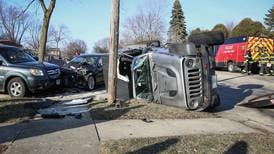 Teen taken to hospital after crash Monday near Cary-Grove High School