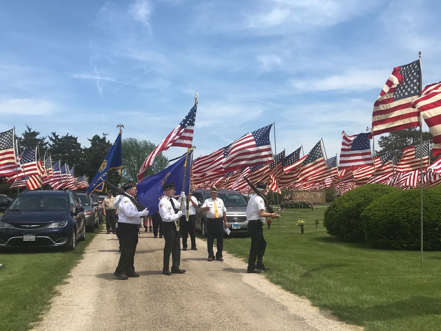 Spring Valley VFW Piercy Ward Post 3666 and American Legion Post 182 will conduct a ceremony at 2 p.m. Monday at Valley Memorial Park, Spring Valley. In case of rain, the event will be in the Hall High School auditorium.