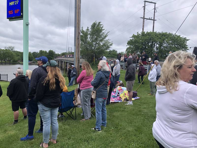 Attendees listen during the Johnsburg Memorial Day ceremony Monday May 27, 2024.