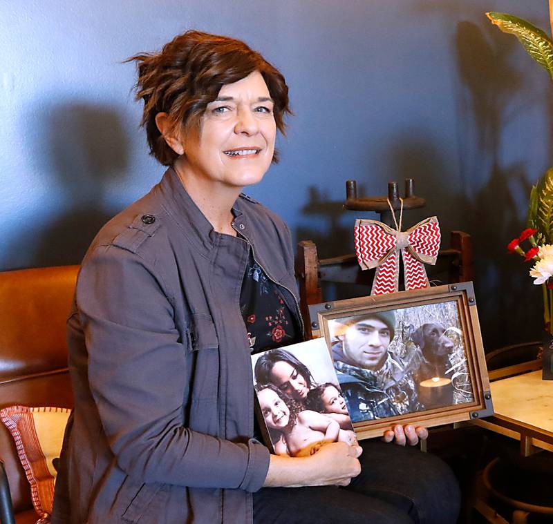 Lisa Orri inside AROMA Coffee & Wine in Crystal Lake in December ahead of a Blue Christmas event she planned for anyone in the community dealing with sadness and grief during the holidays.