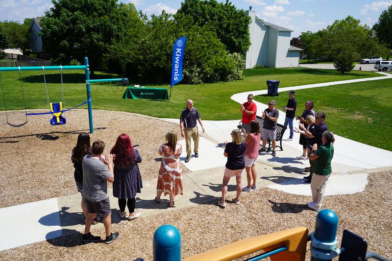 Sugar Grove Park District and the  Kiwanis of Sugar Grove Township installed a new accessible swing at Chelsea Park May 23, 2024.