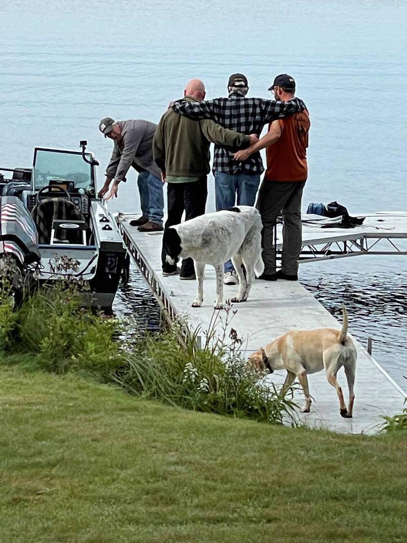 Outdoor recreation, like this fishing trip, helps veterans connect with other veterans, said program directory Ryan Jacobsen.