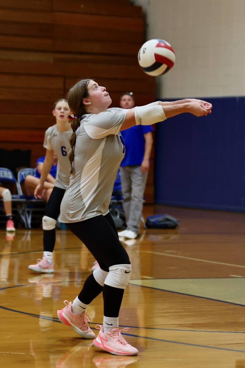 Princeton's Makayla Hecht makes a pass Tuesday night at Prouty Gym.