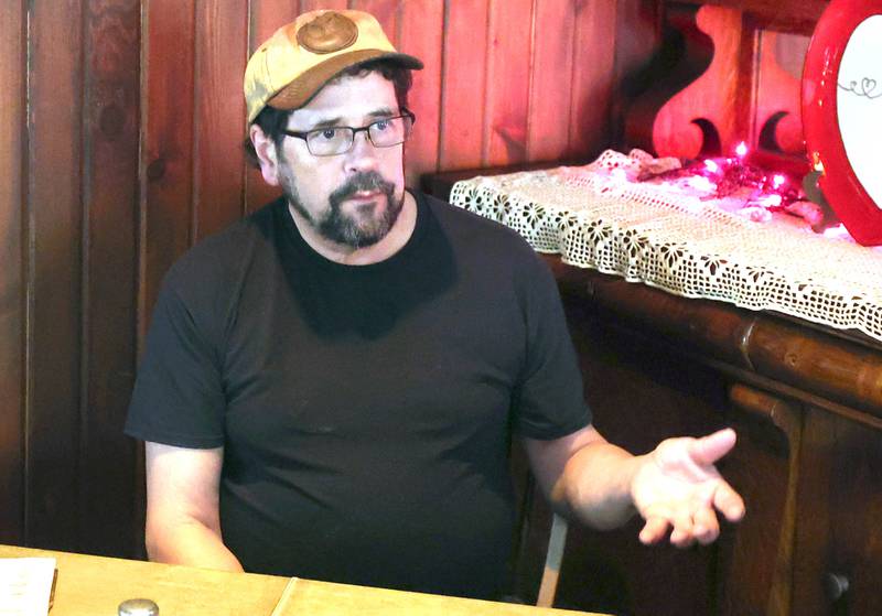 The Hillside Restaurant owner Gavin Wilson talks about the restaurant’s history Wednesday, Feb. 22, 2023, at eatery in DeKalb. Hillside will soon be closing its doors after 68 years in business.