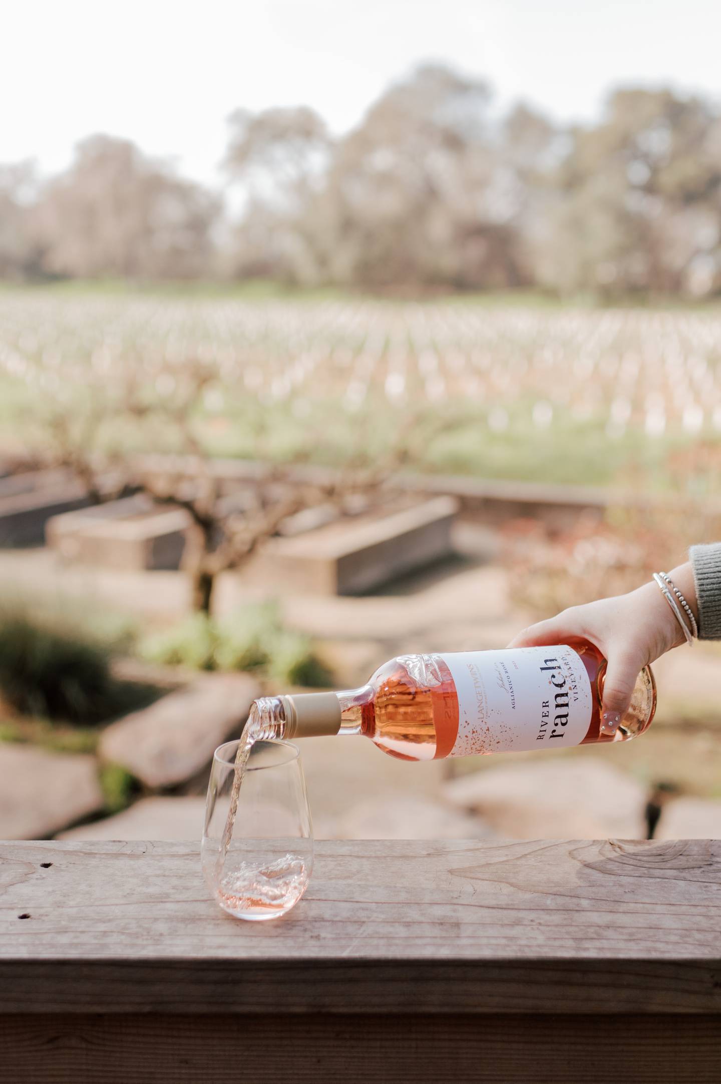 LangeTwins is known for its Aglianico Rosé from the River Ranch Vineyard.