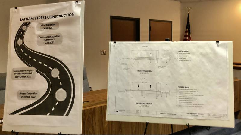 Sandwich residents had the opportunity to view project plans and question the panel of consulting engineers, project managers and city officials at the pre-construction open house for the rebuild of North Latham Street at Sandwich city hall April 13.