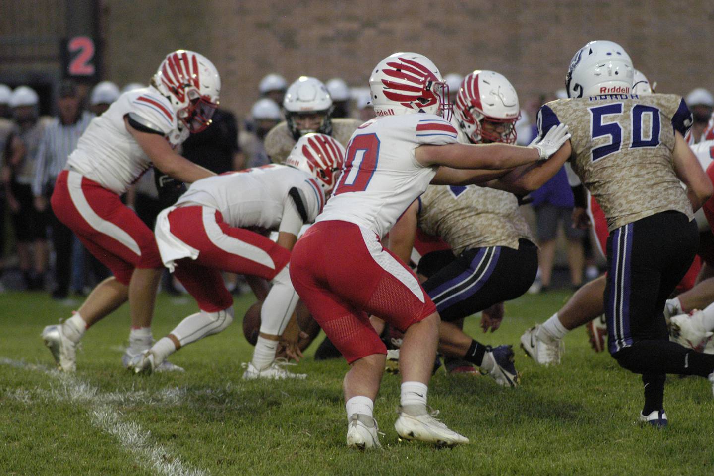 Oregon fumbles the ball and it is recovered by Dixon . Oregon traveled to AC Bowers field to play the Dukes on Friday, Sept. 7,2024