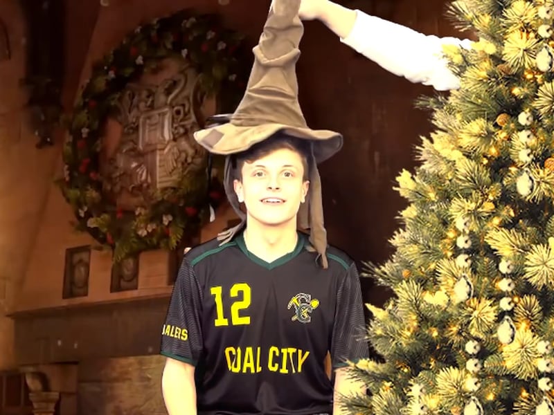 A Coal City High School soccer player gets sorted into the Coal City Theatre Program as part of the video that won it the right to premiere "Harry Potter and the Cursed Child" this fall.