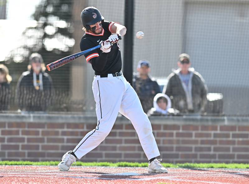 Lincoln-Way West's Jack Linko at bat during the non-conference game against Joliet West on Friday, April. 19, 2024, at Joliet.