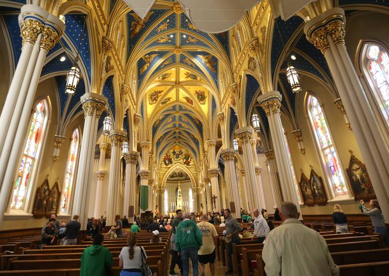 A view inside the Basilica of the Sacred Hart on the campus of Notre Dame on Saturday, Sept. 7, 2024.