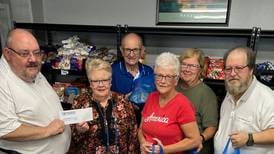 Hall Township Food Pantry receives $500 donation from Oglesby Elks