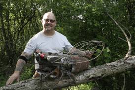 Metal cicadas emerge from Joliet garage as artist enters sculptures in show