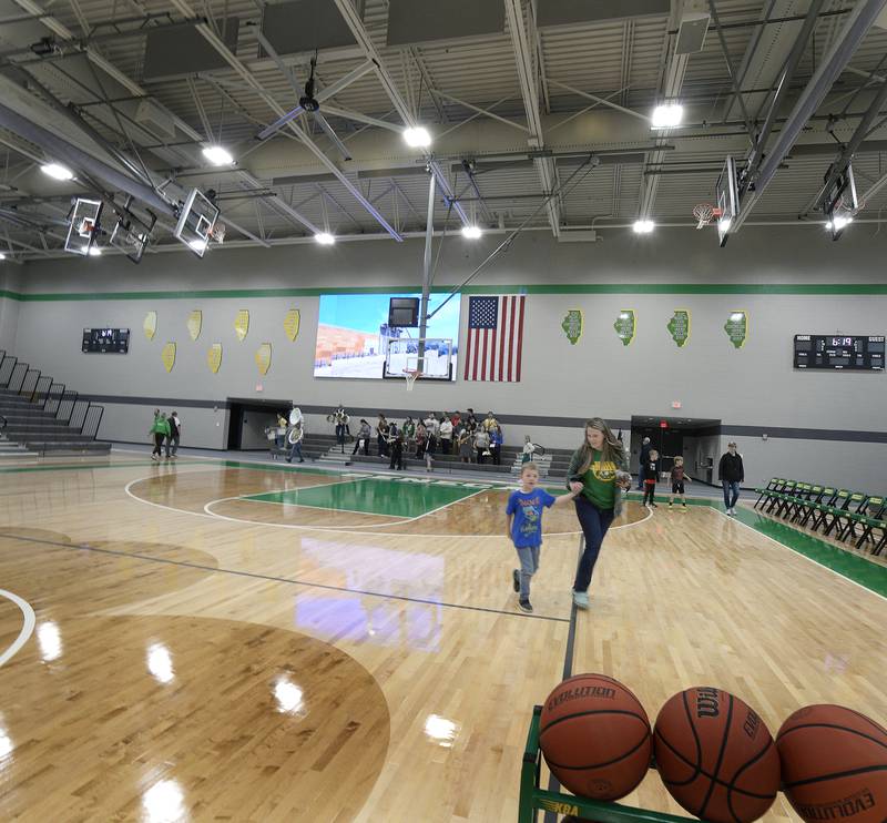 The new Seneca Gymnasium was open to see and explore Wednesday evening.  It was announced the the school will host a Christmas Holiday Basketball tournament this year and will be called The Shipyard Showdown.