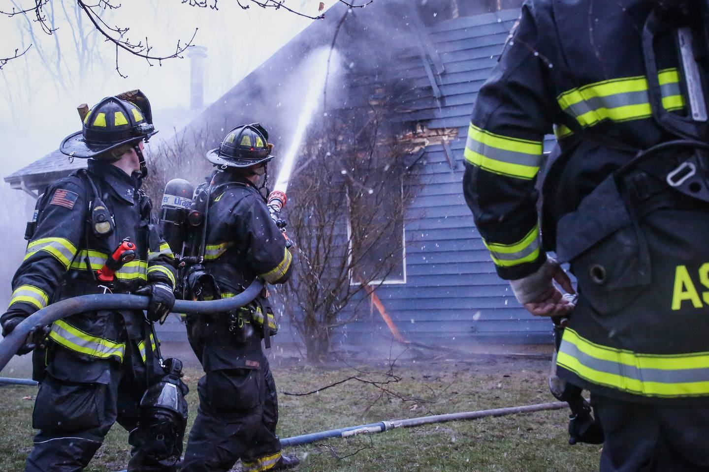 The Richmond Township Fire Protection District responded at 5:31 a.m. Thursday, March 31, 2022, to the 9200 block of Glacier Ridge Drive where they found heavy smoke coming a one-story home, according to a news release.