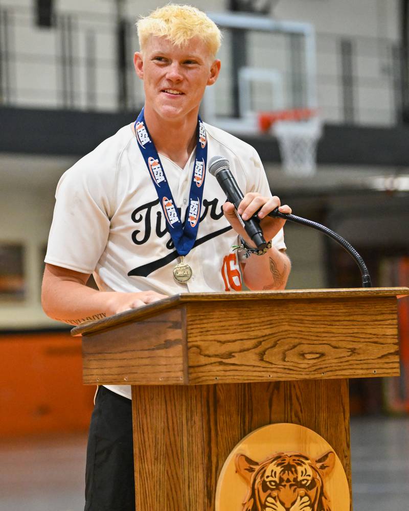 Crystal Lake Central Baseball 3A Championship celebration at Crystal Lake Central High School on Sunday, June 9, 2024 in Crystal Lake.