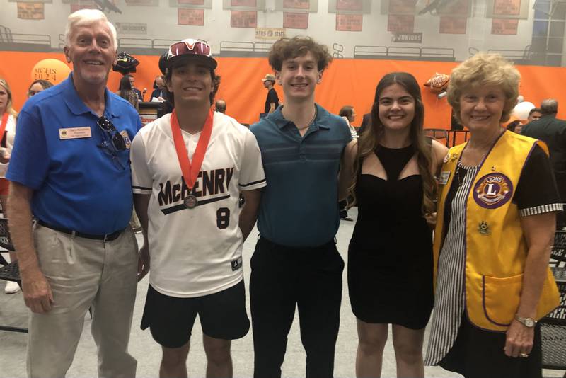 The McHenry/Wonder Lake Lions Club has awarded three $500 scholarships to outgoing McHenry Community High School seniors who will continue their education at McHenry Community College—Ryan Nagel, Rick Schiavone and Alexandra Everhart.