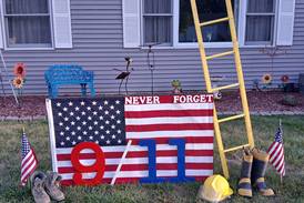 Marengo man takes 9/11 personally, with his own remembrance display in his yard