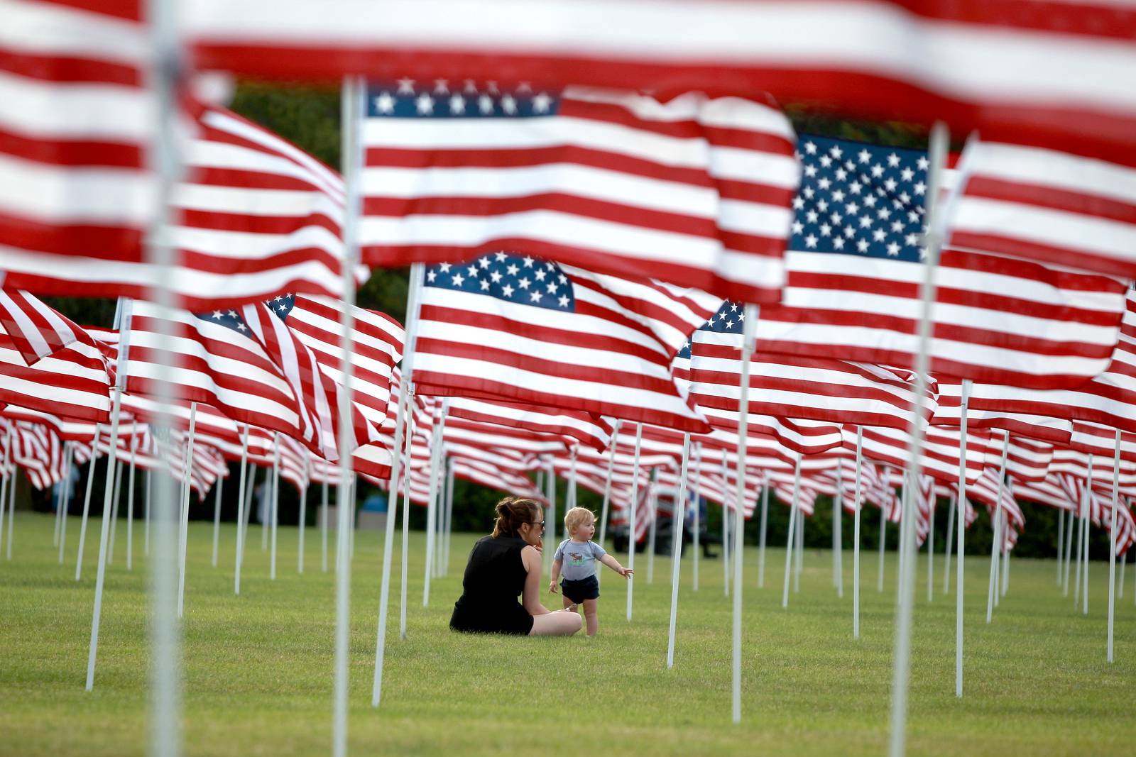 ‘It gives you goose bumps’ 2,000 flags fly in Wheaton to July