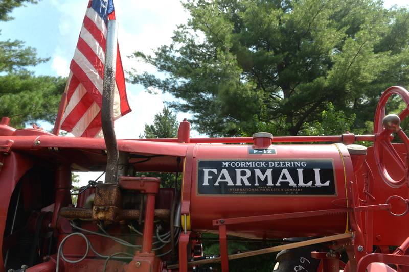 Claude Ortgiesen of Dixon and his 1936 Farmall took part in the Living History Antique Equipment Association's tractor drive on Saturday. Ortgiesen's tractor was the oldes in the group.