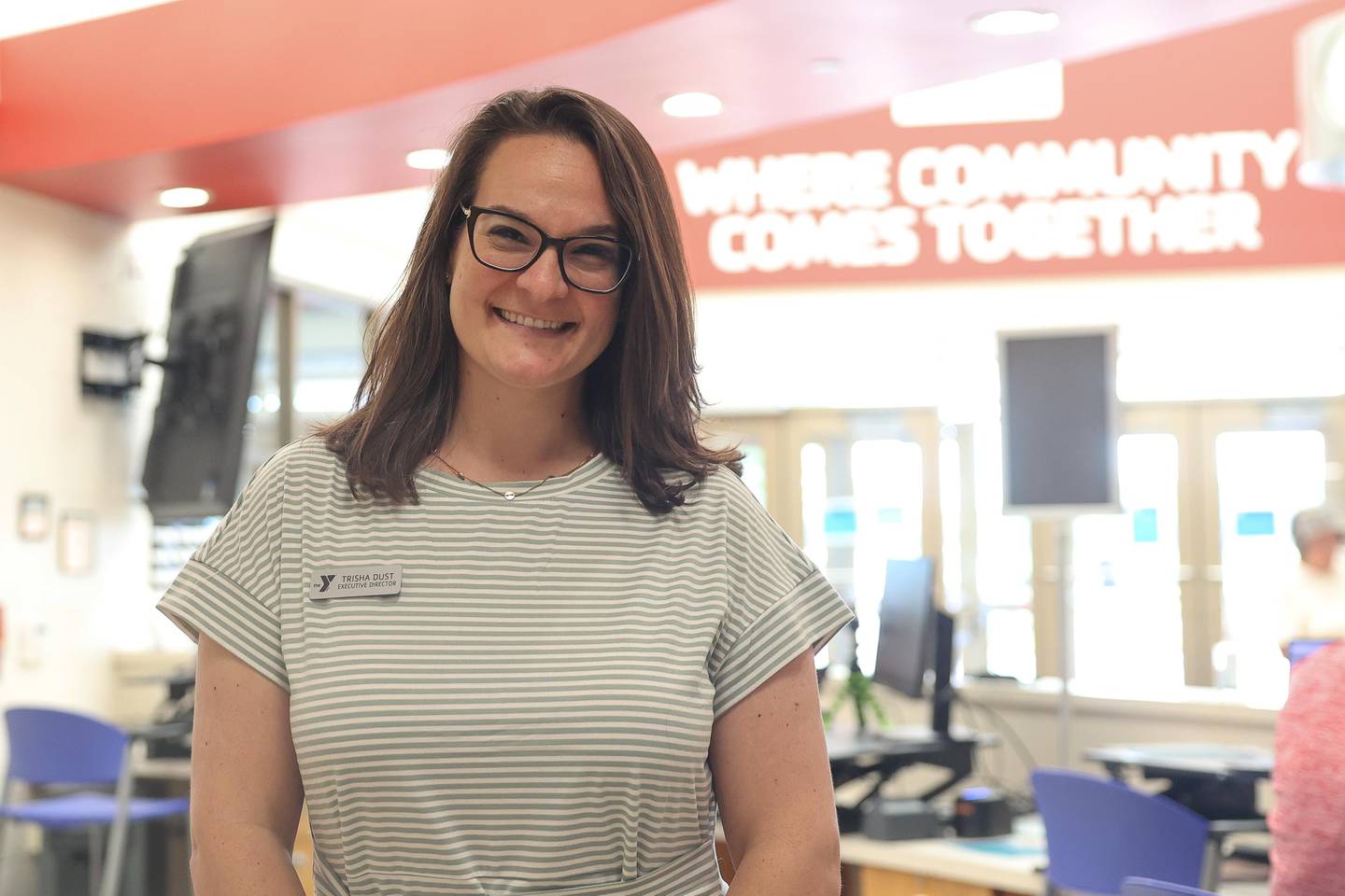 Trisha Dust poses for a photo on Friday, August 16, 2024 in Plainfield. Dust will lead programming, community engagement, and operational efforts at the new Shorewood YMCA.