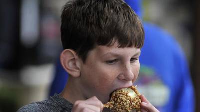 Minonk Chocolate Company’s caramel apples available this week