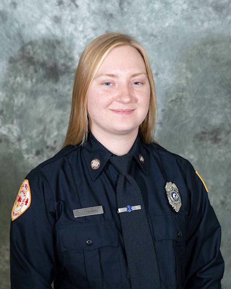Sarah Ludwig is a firefighter/paramedic with the Genoa-Kingston Fire Protection District.