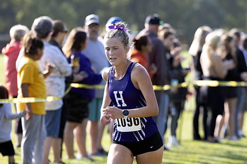 Hampshire’s Hudson Szymonik takes 3rd place at the Rock River Run Saturday, Sept. 23, 2023 at Hoover Park in Sterling.