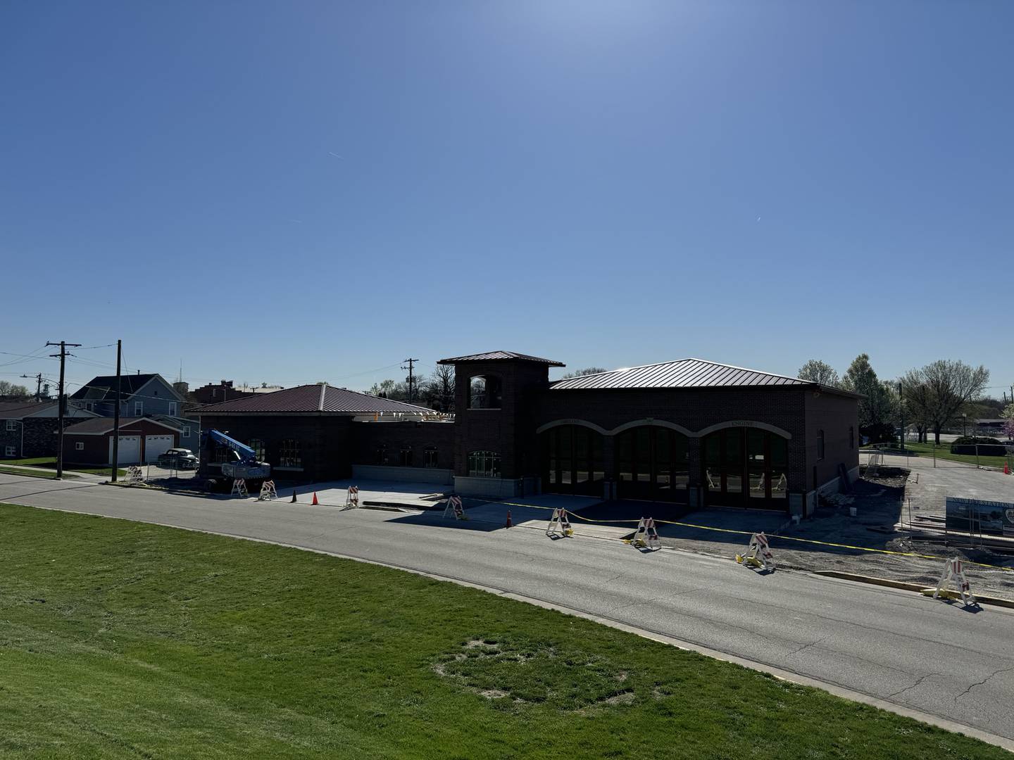 The new Morris Fire Station at 200 Armstrong St., Morris.