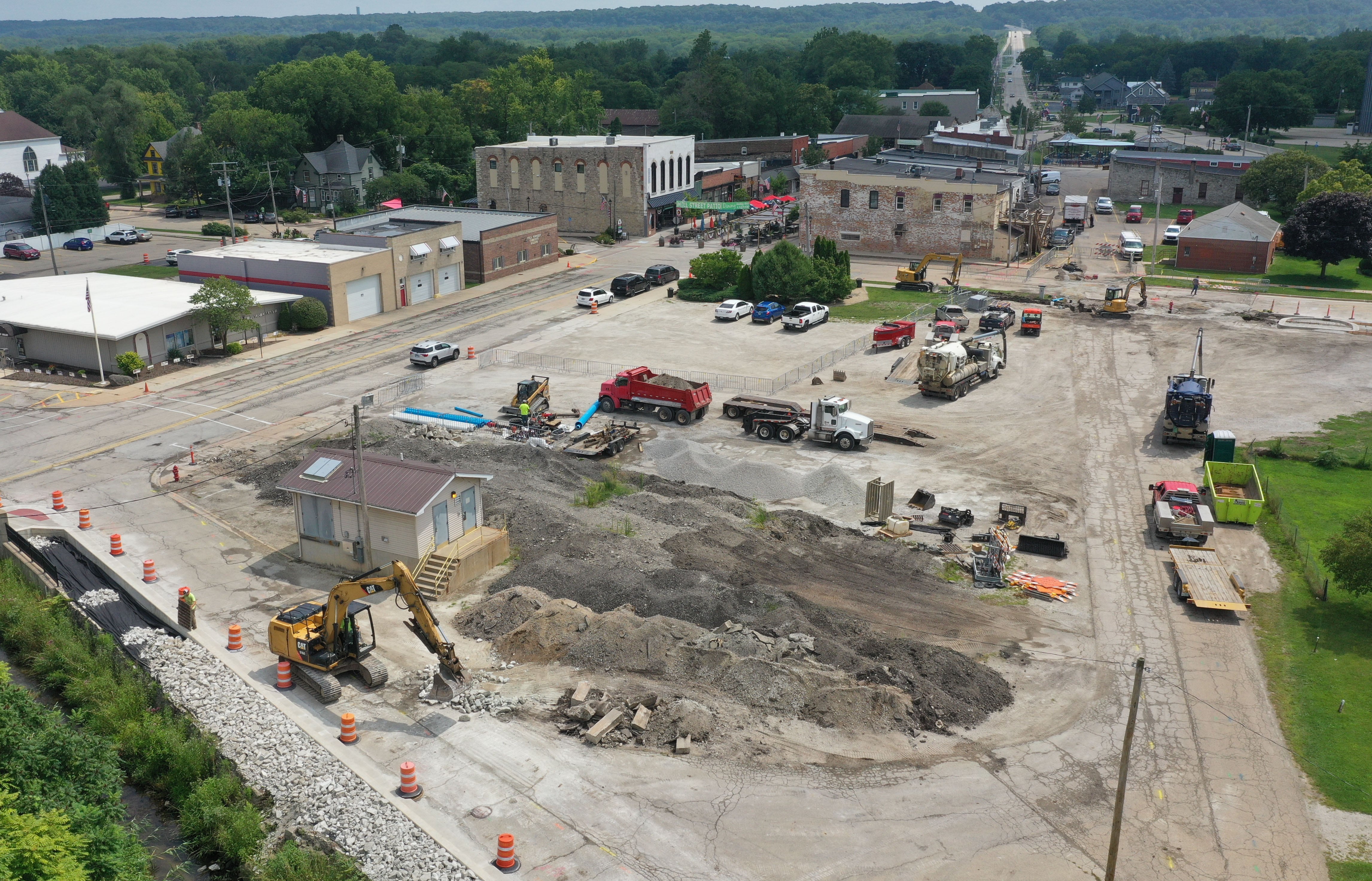 Photos: Utica makes progress on retail plaza area