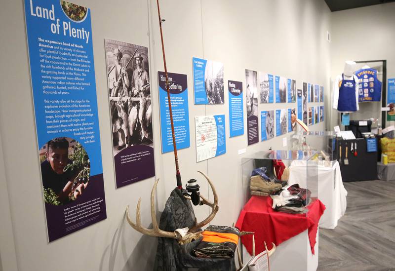 Part of the new exhibit “Food: Gathering Around the Table,” now open at the DeKalb County History Center in Sycamore. The exhibit was created by the DeKalb County History Center in collaboration with the Smithsonian Institution's Museum on Main Street program.