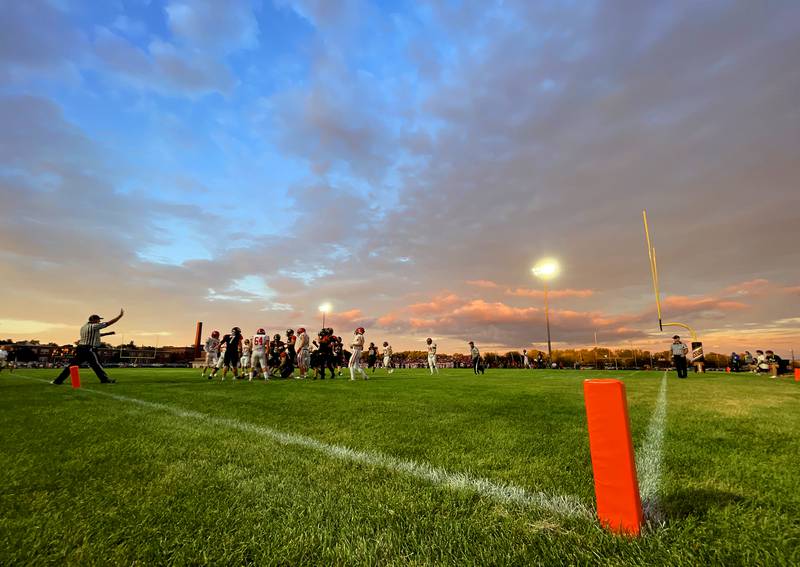 Huntley faces off against Crystal Lake Central in varsity football on Friday, Aug. 30, 2024, at Metcalf Field on the campus of Crystal Lake Central High School in Crystal Lake.