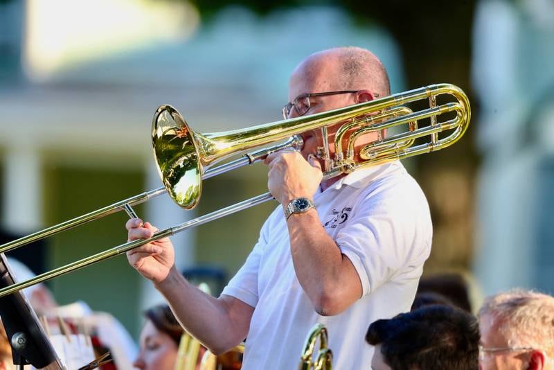 Princeton's Community Band performed Sunday at Soldiers and Sailors Park in Princeton.