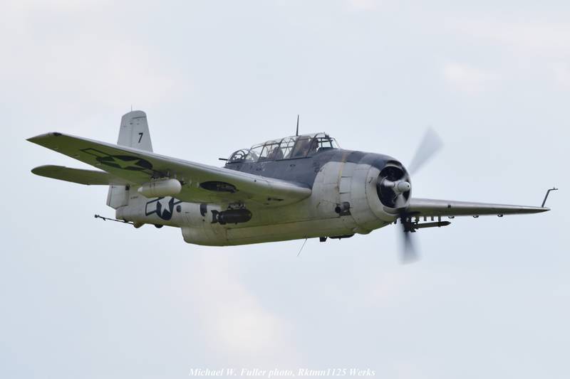 The first TBM Avenger arrived Wednesday, May 15, 2024, at Illinois Valley Regional Airport in Peru ahead of the two-day festival May 17-18. The Avenger, known as "Ida Red," arrived with owner David Prescott on board with Josh Miller.