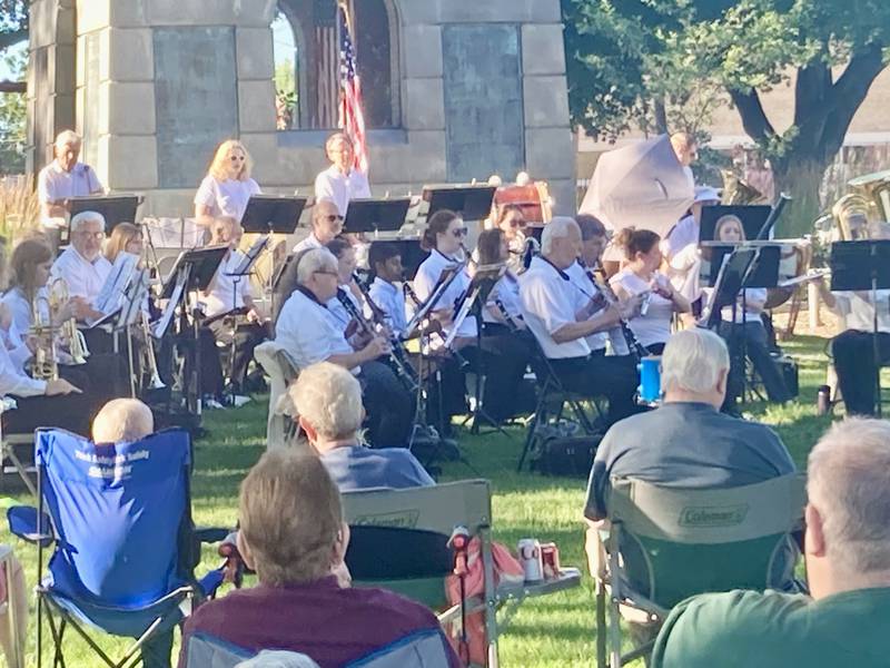 The Princeton Community Band performed at Soldiers and Sailors Park Sunday.