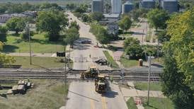 Photos: Crews replace train tracks on Route 178 in Utica