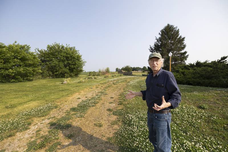 Historian Mark Wagner talks about how a proposed solar farm will affect the views and possibly the integrity of the Whitney Mansion in rural Franklin Grove.