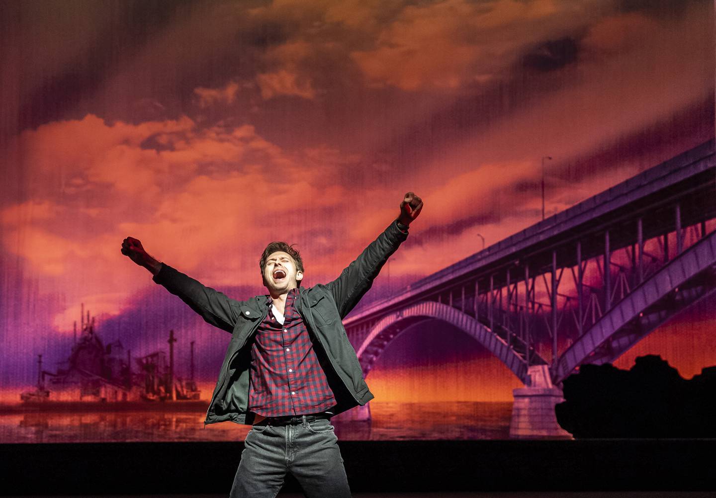 Ben Mayne plays Buffalo steelworker turned male stripper, Jerry Lukowski, in The Full Monty, now through October 6, 2024 at Paramount Theatre, 23 E. Galena Blvd. in downtown Aurora. For tickets and information, visit paramountaurora.com or call (630) 896-6666. Photo credit: Liz Lauren