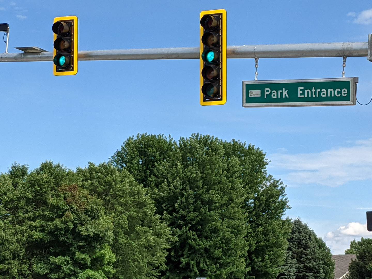 Traffic lights at the increasingly busy intersection of Plainfield and Woolley roads in Oswego were activated on July 3.
