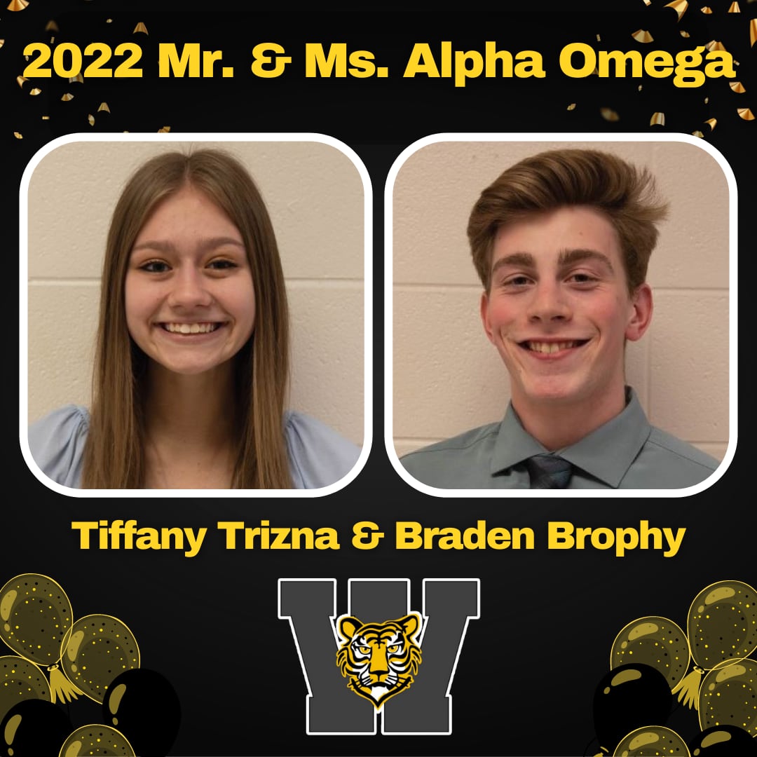 Joliet West awards Mr. and Ms. Alpha Omega at Senior Awards Night