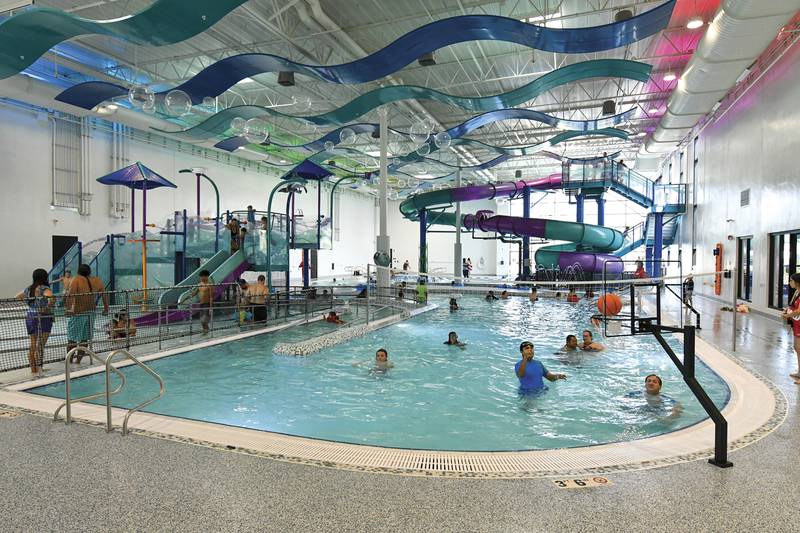 The Romeoville Aquatic Center (pictured) is located at 630 Townhall Dr., Romeoville.