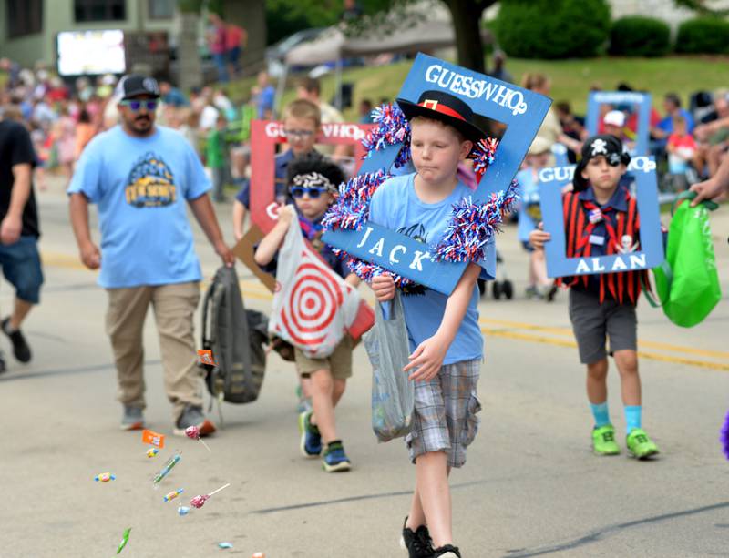 Cub Scout Pack 85's entry in the 2023 Petunia Festival parade won Best Entry by a Community Group.