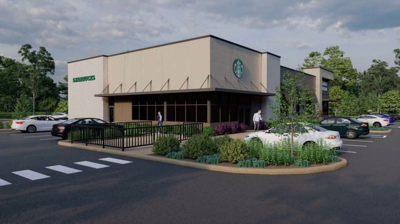 Developers are proposing to create a new building that would house a Starbucks and a dental office at the southeast corner of Randall Road and Meredith Drive in Crystal Lake.