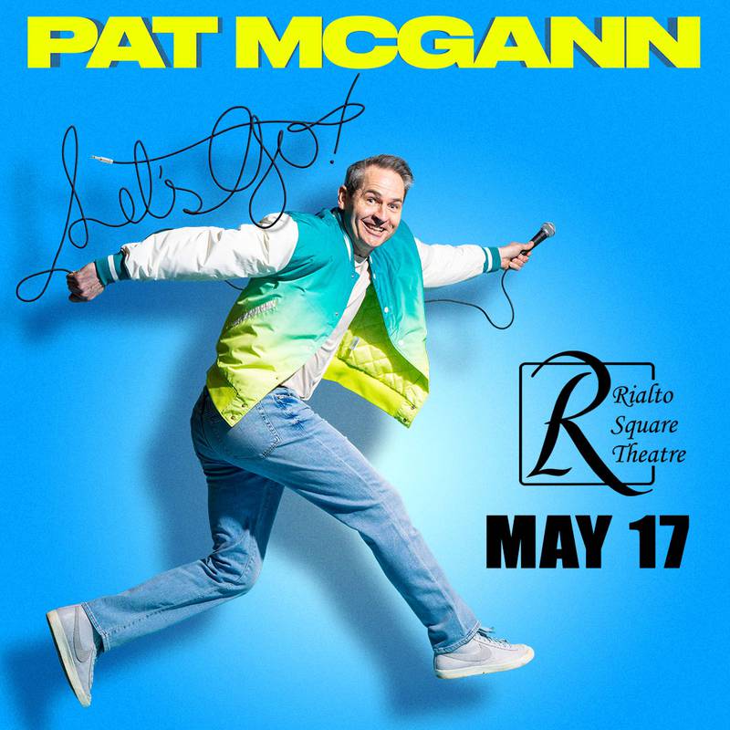 Comedian Pat McGann, former house emcee at Zanie’s Chicago, is bringing his hilarious stand-up show to the Rialto Square Theatre in downtown Joliet on Friday, May 17, 2024.