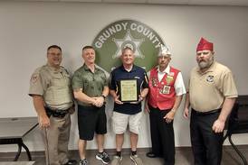 Blue Chevaliers presents Sheriff Ken Briley with citation for his accomplishments
