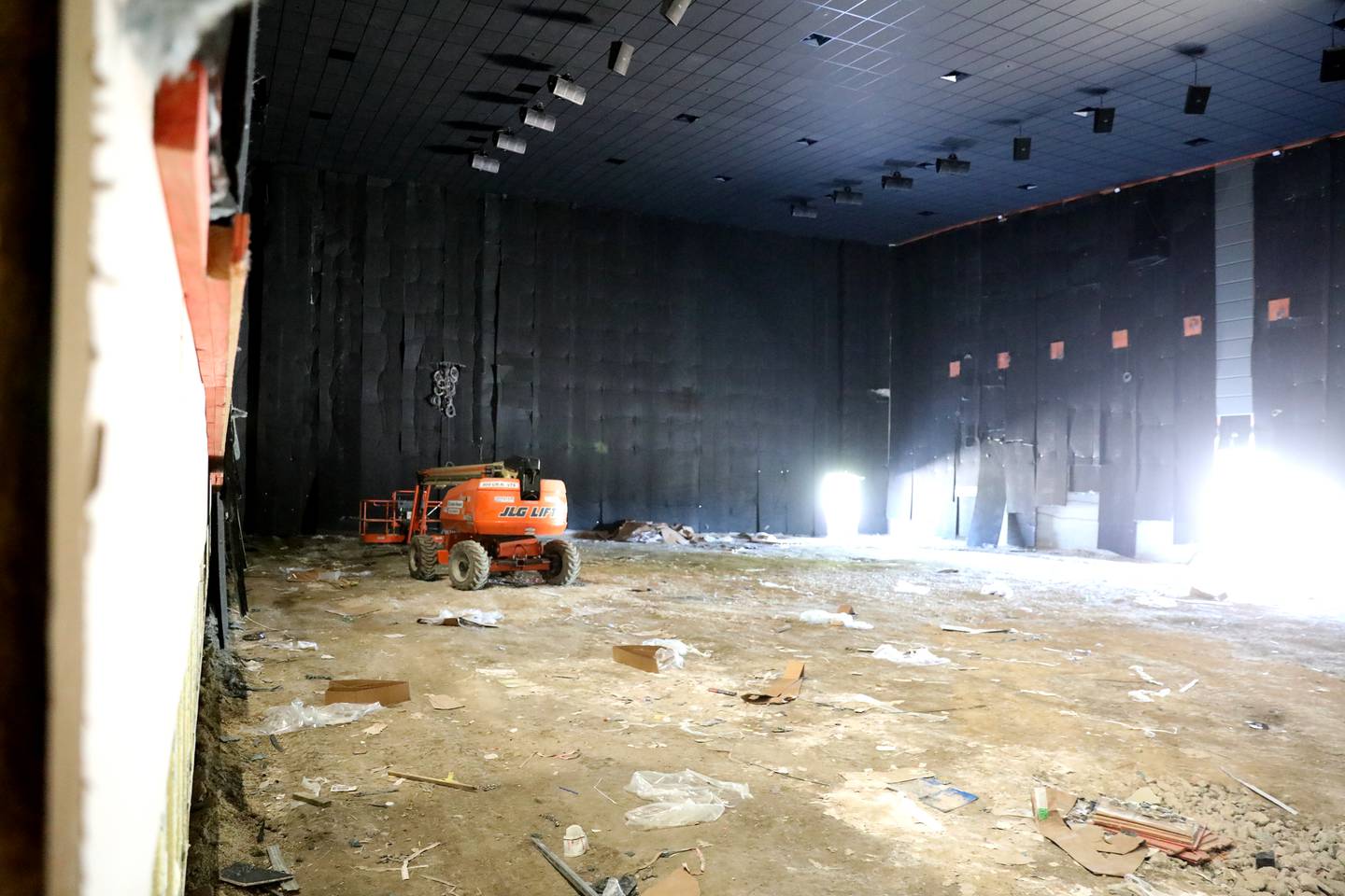 The Super EMX auditorium, designed to be the largest Cinemascope® screen in the state of Illinois, at the new Emagine Batavia movie theatre. The theatre will open to the public on June 1, 2023.