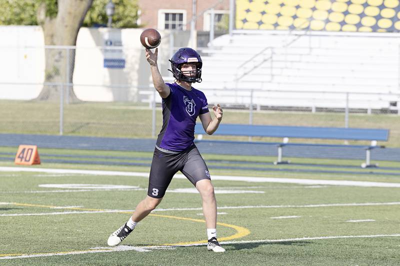 Dixon football works against Newman during 7 on 7 drills Thursday, July 20, 2023 at Sterling High School.