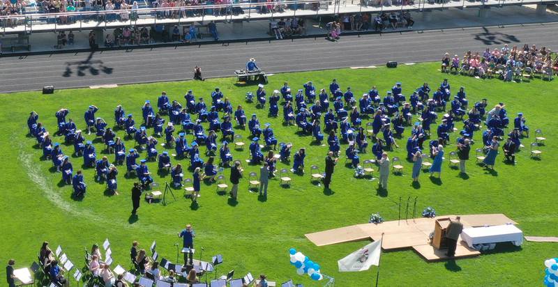 Princeton class of 2024 graduates turn their tassels as they graduate on Saturday, May 18, 2024 at Princeton High School.