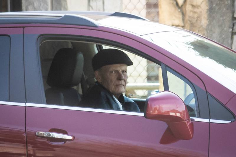 Former Illinois Speaker of the House Michael Madigan parks a car in the garage of his home, Wednesday afternoon, March 2, 2022, in Chicago. Madigan, the former speaker of the Illinois House and for decades one of the nation’s most powerful legislators, was charged with racketeering and bribery on Wednesday March 2, 2022, becoming the most prominent politician swept up in the latest federal investigation of entrenched government corruption in the state. (Ashlee Rezin/Chicago Sun-Times via AP)